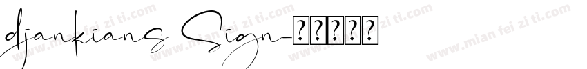 djankians Sign字体转换